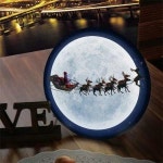 교보문고 꾸밈 nd 액자25R 산타와루돌프02 LED사인 403-LED