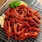 화로불닭발체인점메뉴 숯불통닭발 400g