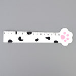 큐티 고양이발 자 직선자 학용품자 캐릭터 1개