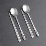 인스푼 인스푼 인스푼 은수저 1벌 세트 99 은숟가락 수선화 칠보 특 고급 각인