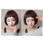 단정한 다양한 컷트 숏헤어 귀여운가발 망포함