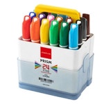 라인프러스 프리즘 24색 삼각 유성 매직 케이스 세트