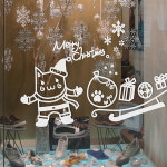 크리스마스그래픽스티커 뮤뮤캣 GD-WG-109