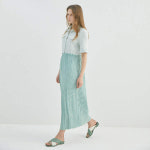 스윗원에이티 JASMINE LONG PLEATS DRESS