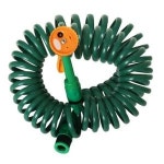 폴라텍 코일호스 15M 청소 호수 세차 호스 정원 분사기