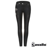 까발로 CAVALLO Calia Jeans 데님 진 다크그레이 승마바지