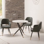 DD 033 체어 1인용 PU 가죽 의자 PU인조 식탁의자 인테리어 카페