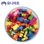 유니아트 5000통 모양비즈 34번 나무비즈 물고기