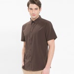 남성 반팔 단색 셔츠 유니폼 서빙용 주방