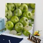 꾸밈 id838-폼아크릴액자56CmX56Cm 풍수가득초록사과
