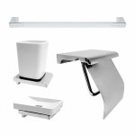 크롬 4품 욕실 악세사리 휴지걸이 비누대 SW450