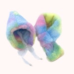 꼴레트멍멍 솜사탕 벨로아 강아지 고양이 모자 애견털모자 겨울 악세사리 파스텔 S 1개