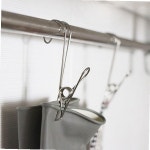 스텐 고리 집게 10p 주방 욕실 사무실 걸이형 고리형 10개 set