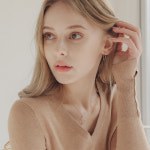 제이로렌 신세경 목걸이 핑크골드 러프다이아 네크리스 G0226