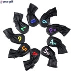 써클디자인 스타 스컬 골프 채 아이언 헤드 양말 클럽 4 9 P A S 9개입 커버 세트 블랙색상