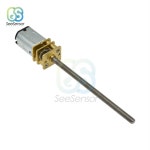 미니 마이크로 메탈 기어 모터 DC 샤프트 M3 x 15 30 60 100 3V 6V 12V N20 600 800 1000 RPM