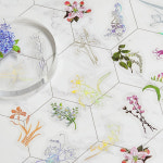 PET 금박 스티커 꽃의 편지