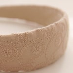 제이로렌 꽃 무늬 패브릭 헤어 머리띠 H0564