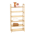 라탄 원목 6단 선반 500 HZ444