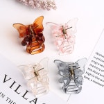 투명 나비 헤어집게핀 반묶음 집게핀 a