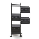 철제 5단 회전 트롤리