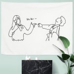 대형 패브릭 포스터 사랑의총알 L