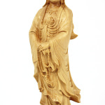 목조 관세음보살 입상 대 - 목불 나무불상 미니불상 가정용불상 1개