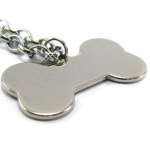 D17 펫 뼈다귀인식표 대 백금체인 12개