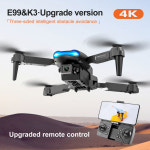 E99 K3 미니 드론 전문 듀얼 HD 카메라 면 장애물 회피 WiFi FPV 접이식 에이프런