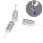 범용 중력 스프레이 건 필터 16 개 미세 메쉬 일회용 피드 페인트 스트레이너