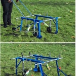 무동력 비닐멀칭기 손수레 비닐피복기 연결 밭일 조절 농사 멀칭기 미터 필름 표준형 0 3 1m