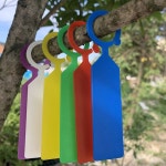 나무 이름표 걸이형 원예 라벨 식물 네임 팻말