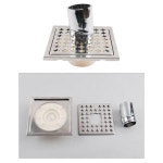 발코니 자동 오픈 클로즈 세탁기 하수구트랩