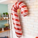 파티해 파티해 크리스마스 은박풍선 슈퍼쉐입 - 캔디지팡이