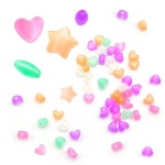 야광구슬 3종 비즈 팔찌만들기 목걸이만들기 T02 야광구슬 별