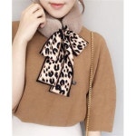 토끼털스카프 워머 털목도리 호피베이지 아동스카프빕