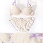 니꼬걸 엘리자베스-아이보리 브라팬티 세트 인기속옷 왕뽕브라세트 일본속옷 강력추천속옷