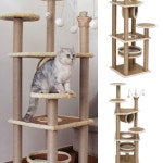 해피캐슬 고양이 캣타워 대형 사이잘캣타워