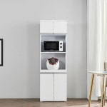 공간활용 주방가구 밥솥 렌지대 수납장 3색상 부엌수납장 전자렌지장 수납렌지대