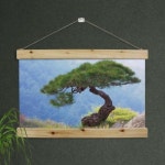 꾸밈 ah177-우드스크롤 60CmX40Cm-산정상의소나무