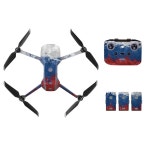 DJI 매빅 에어 2 드론용 PVC 스킨 스티커 데칼 드론 바디 리모컨 배터리 보호 필름 커버 3 개