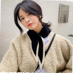 쁘띠 니트 삼각 머플러