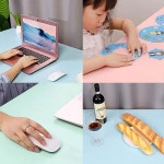 책상 컴퓨터 깔판 데스크 매트 컬러풀 마우스 패드 블랙 30X60