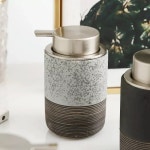 포밍 비누 디스펜서 세라믹 욕실 핸드 샴푸 바디 워시 로션 리필 펌프 병 1