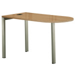 진영가구 진영가구 라이트월넛 U형 테이블 투명유리 EFD-G0009