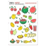 교보문고 꾸밈인스스티커 깜찍이음식캐릭터1 A0757