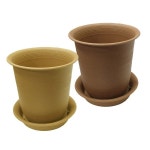 웰빙 원형 플라스틱화분 화분받침 소형2호