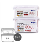 KOMAX 그린키친 코멕스 하이킵스 밀폐용기 직사각 31호 3 1L 깊은형 투명 냉장고 반찬통