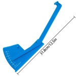 데크 레벨 눈금자 2개 TOP 1 세트 잔디 깎는 기계 차량 측정 균형 장비 깊이 게이지 내구성이 뛰어난 파란색