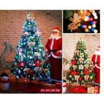 TREE 2m 관공서 정문 연말 대형 솔잎 트리 풀세트 전구포함 카운터옆 건물앞 숱많은 빌딩앞 성당